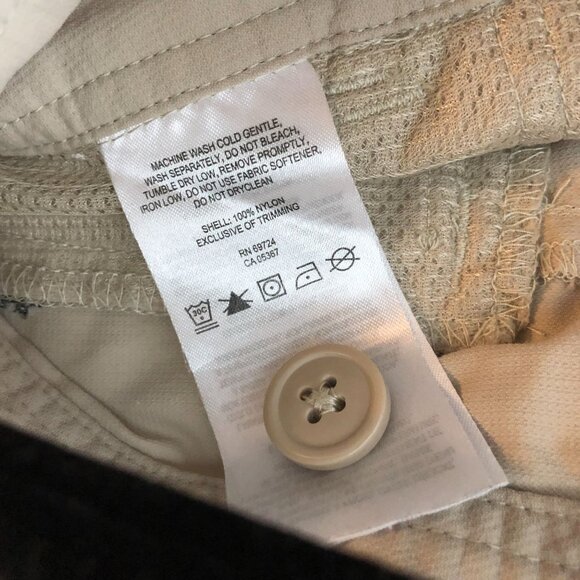 Columbia Womens Sandy River Cargo Shorts Nylon Beige 8 - Picture 4 of 5